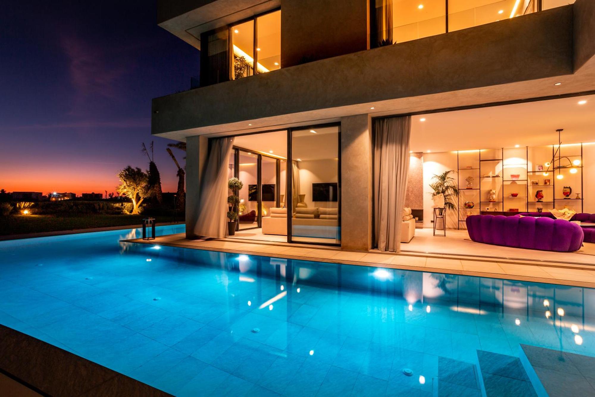 De Luxe A Marrakech, Piscine Jacuzzi, Vue Golf A Amelkis * Marrakesch