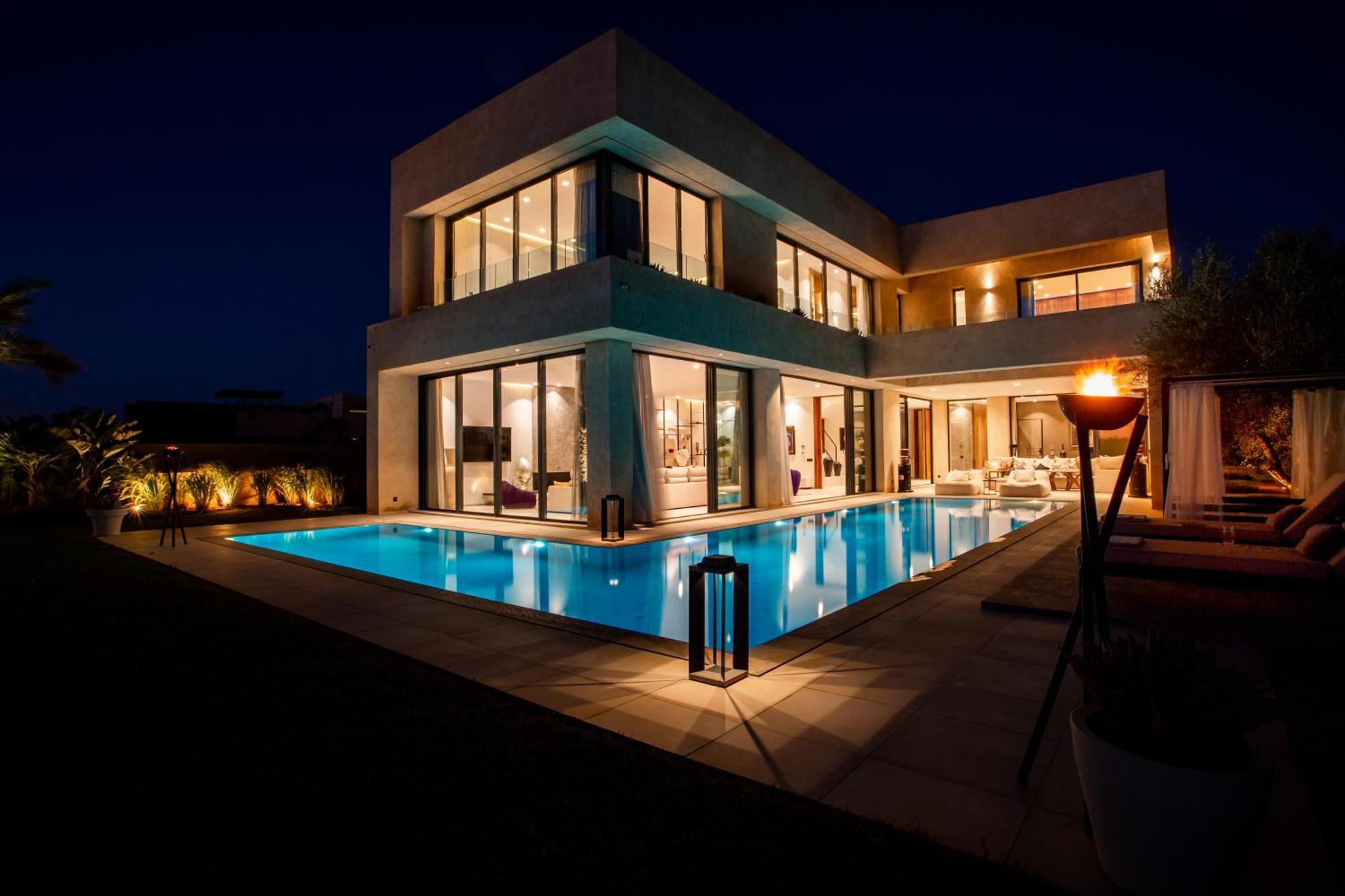De Luxe A Marrakech, Piscine Jacuzzi, Vue Golf A Amelkis Villa Marrakesch