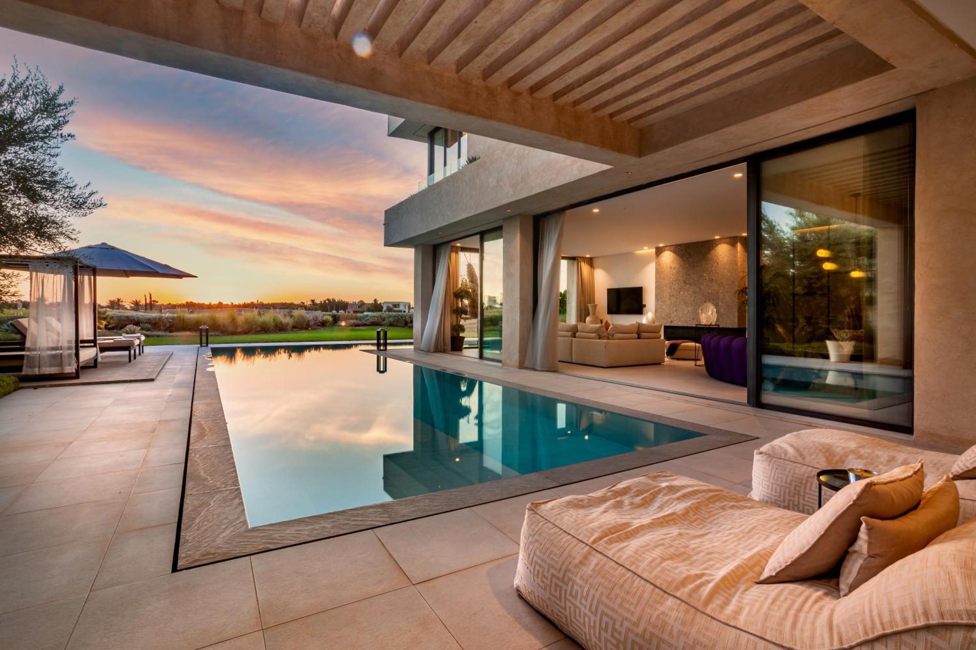 Villa De Luxe A Marrakech, Piscine Jacuzzi, Vue Golf A Amelkis