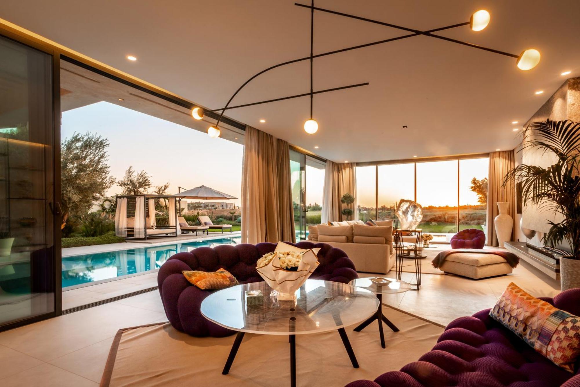 Villa De Luxe A Marrakech, Piscine Jacuzzi, Vue Golf A Amelkis *