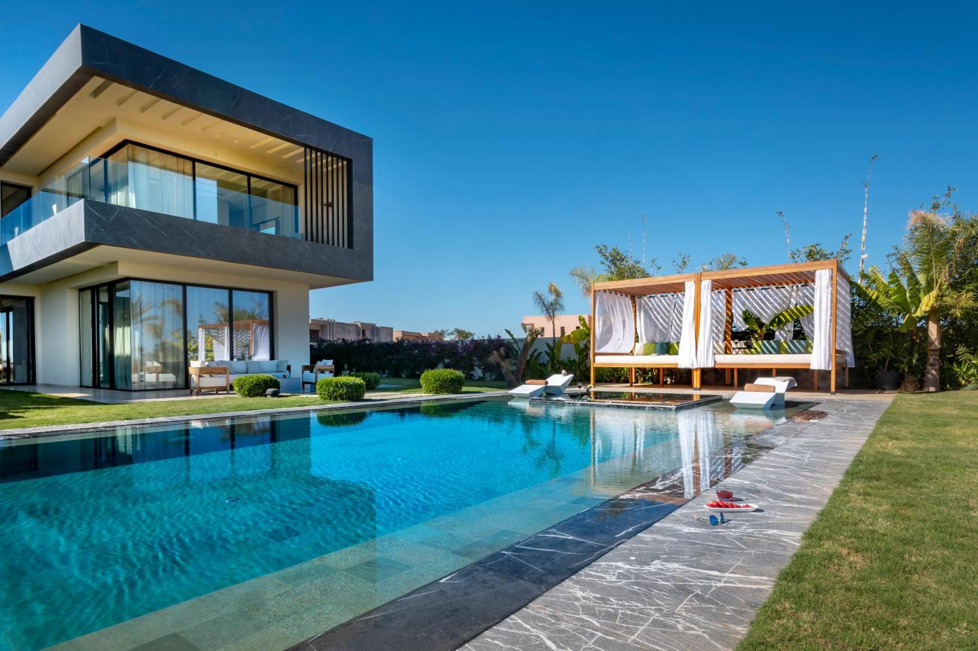 Villa De Luxe A Marrakech, Piscine Jacuzzi, Vue Golf A Amelkis