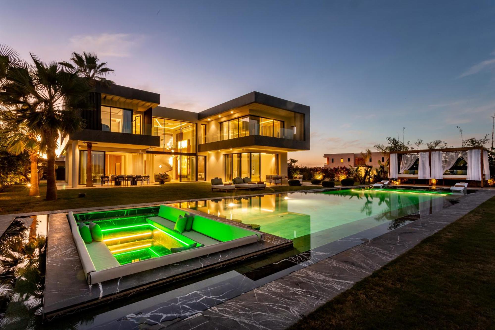 De Luxe A Marrakech, Piscine Jacuzzi, Vue Golf A Amelkis Villa Marrakesch