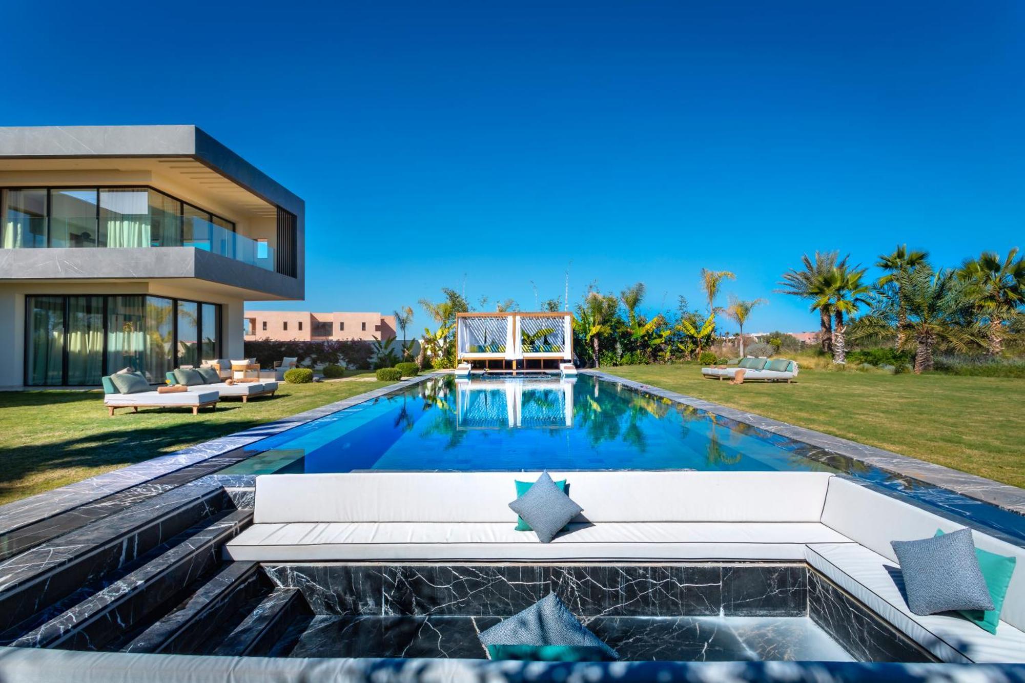 Villa De Luxe A Marrakech, Piscine Jacuzzi, Vue Golf A Amelkis Marrakesch