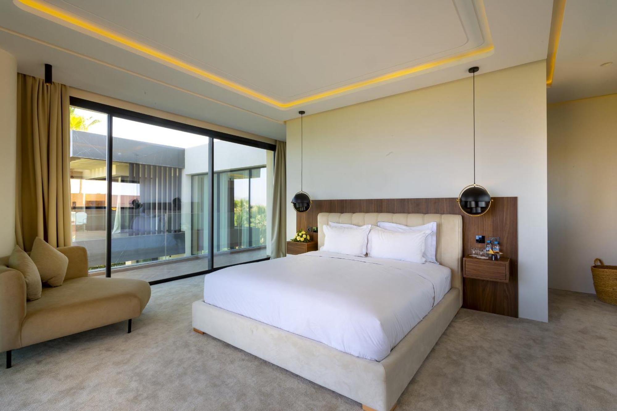 De Luxe A Marrakech, Piscine Jacuzzi, Vue Golf A Amelkis *